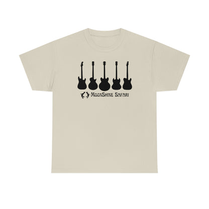 MoonShine Safari Electric Guitar Pillars Unisex Heavy Cotton Tee