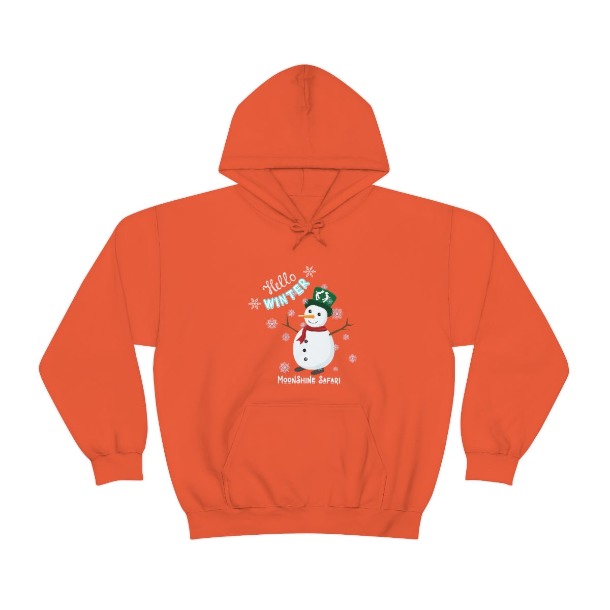 MoonShine Safari Winter Snowman Unisex Heavy Blend™ Hooded Sweatshirt