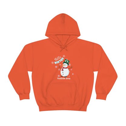 MoonShine Safari Winter Snowman Unisex Heavy Blend™ Hooded Sweatshirt