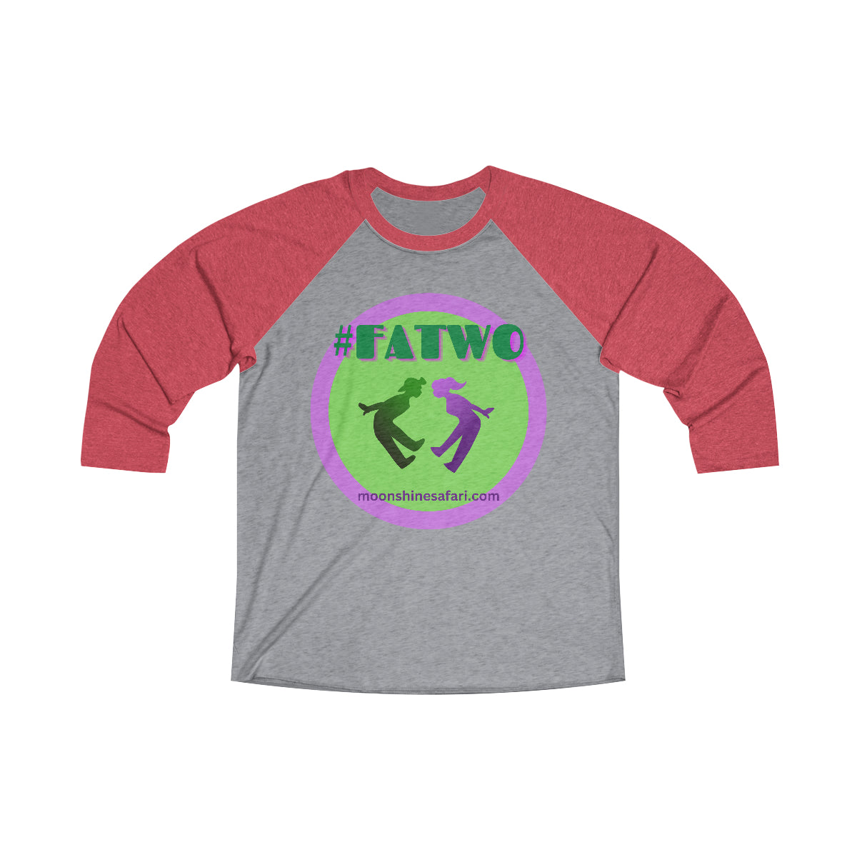 #FATWO MoonShine Safari Unisex Tri-Blend 3\4 Raglan Tee