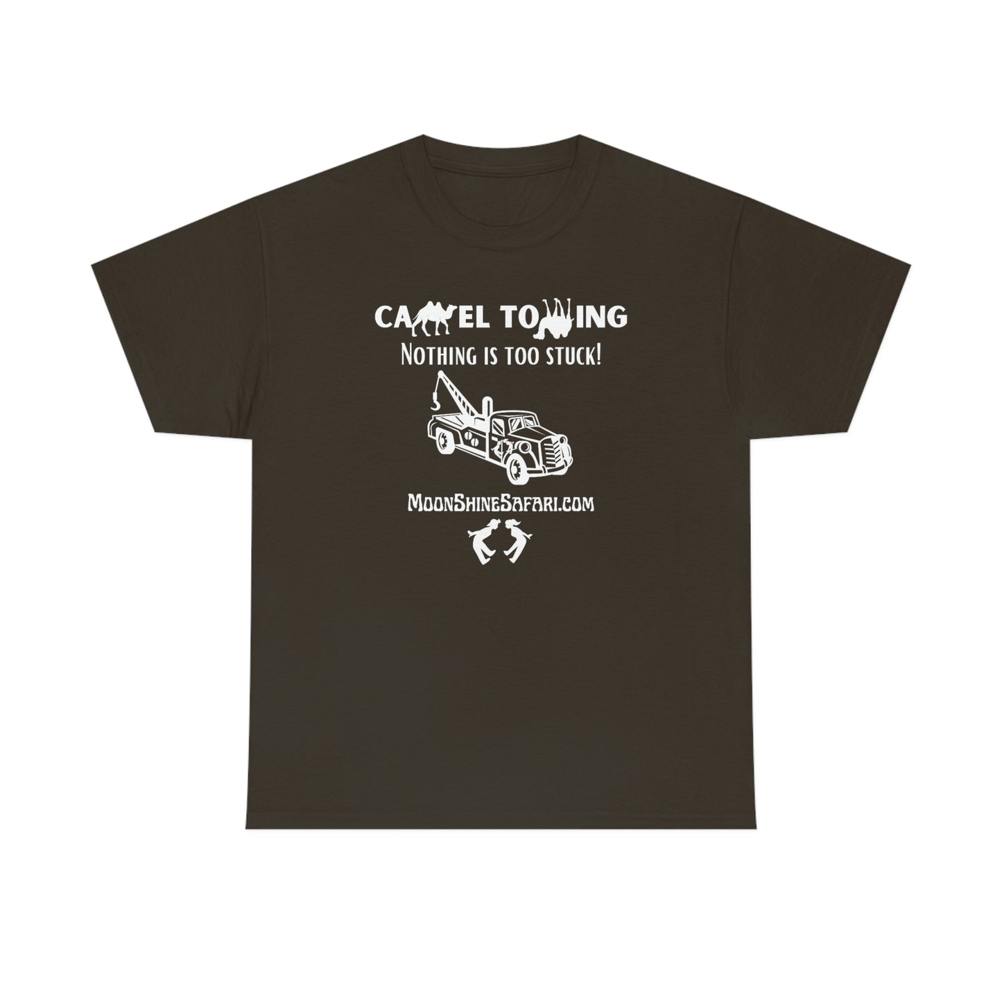 MoonShine Safari Camel Towing Unisex Heavy Cotton Tee