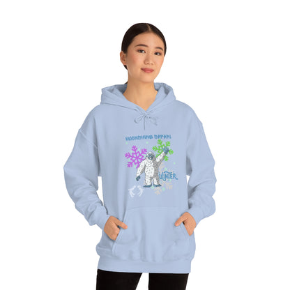 MoonShine Safari Winter Bumble Unisex Heavy Blend™ Hooded Sweatshirt