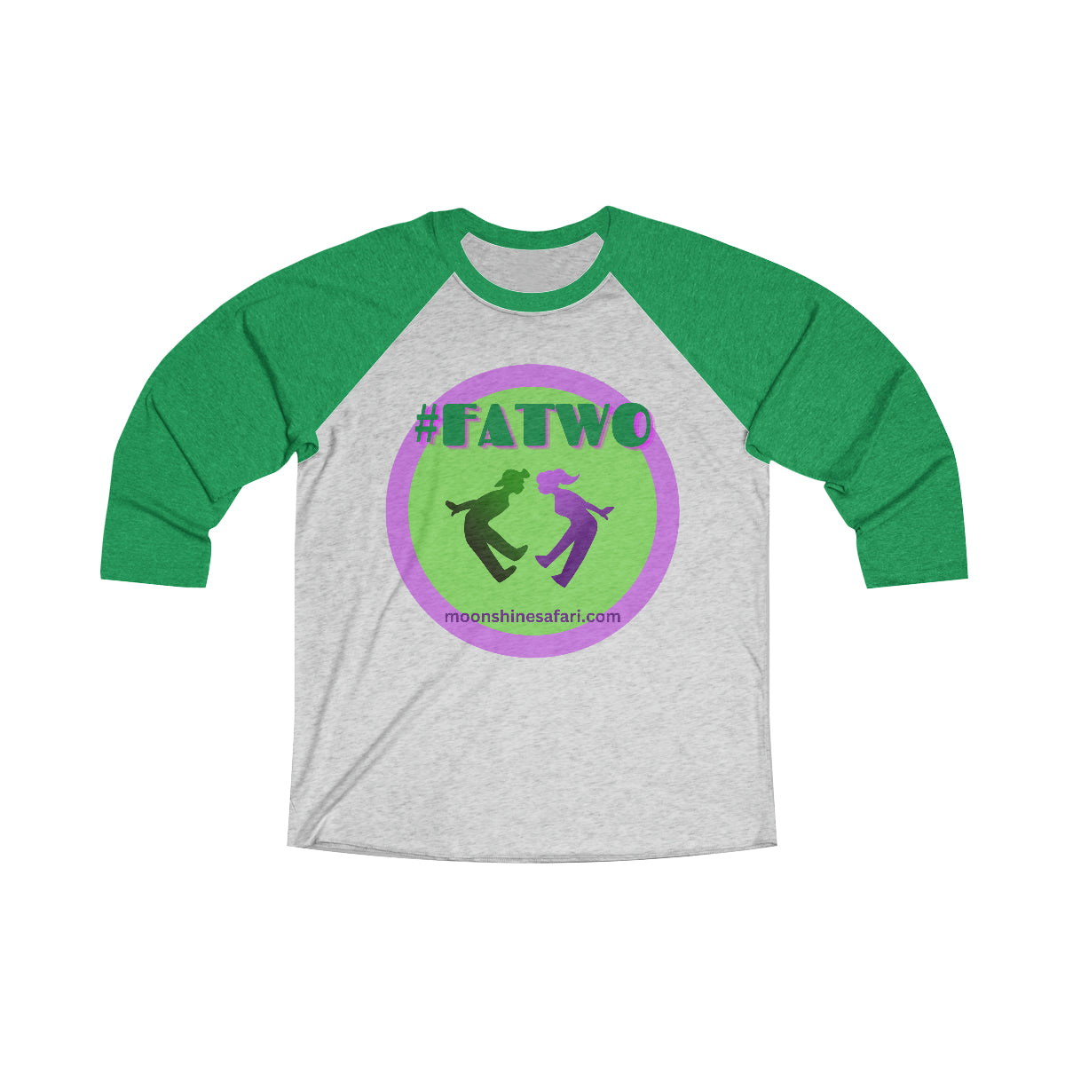 #FATWO MoonShine Safari Unisex Tri-Blend 3\4 Raglan Tee