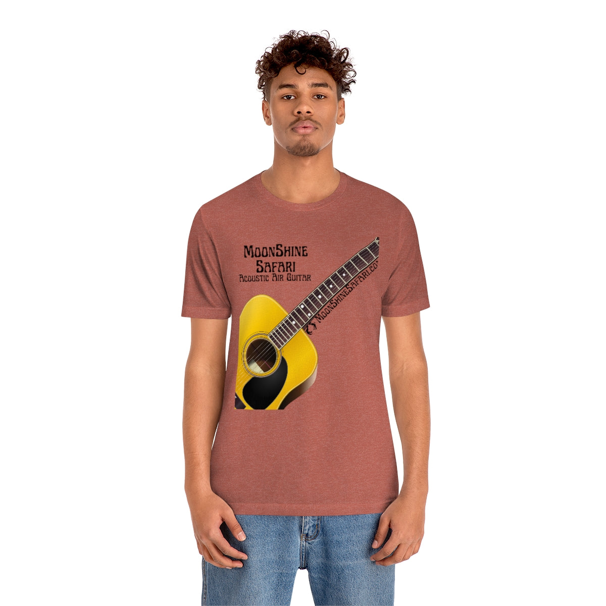 MoonShine Safari Air Acoustic Guitar Unisex Jersey Short Sleeve Tee