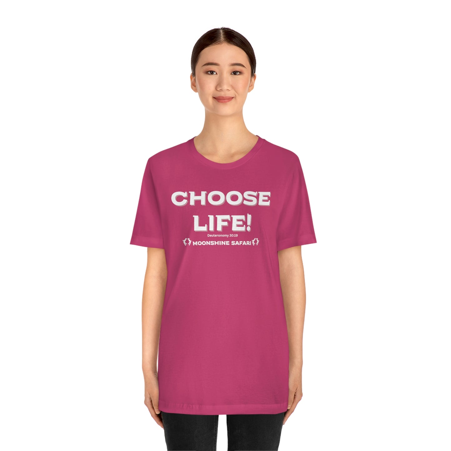 MoonShine Safari Choose Life! Unisex Jersey Short Sleeve Tee