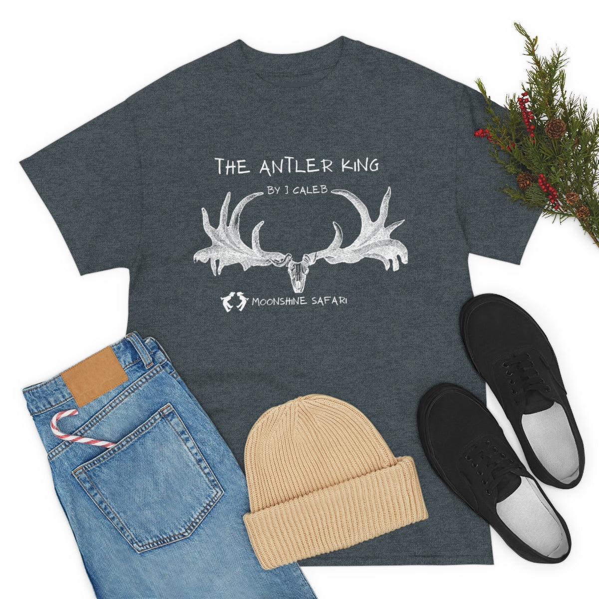 Antler King by J Caleb Unisex Heavy Cotton Tee