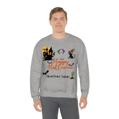 MoonShine Safari Halloween Unisex Heavy Blend™ Crewneck Sweatshirt