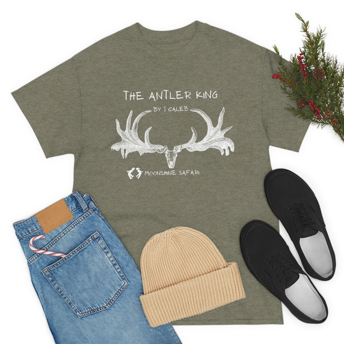 Antler King by J Caleb Unisex Heavy Cotton Tee