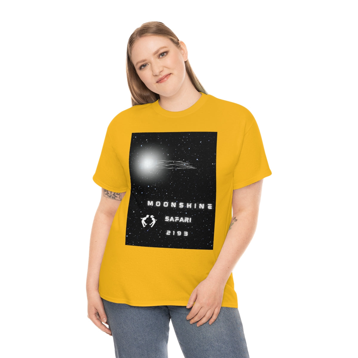 MoonShine Safari Spaceship Unisex Heavy Cotton Tee