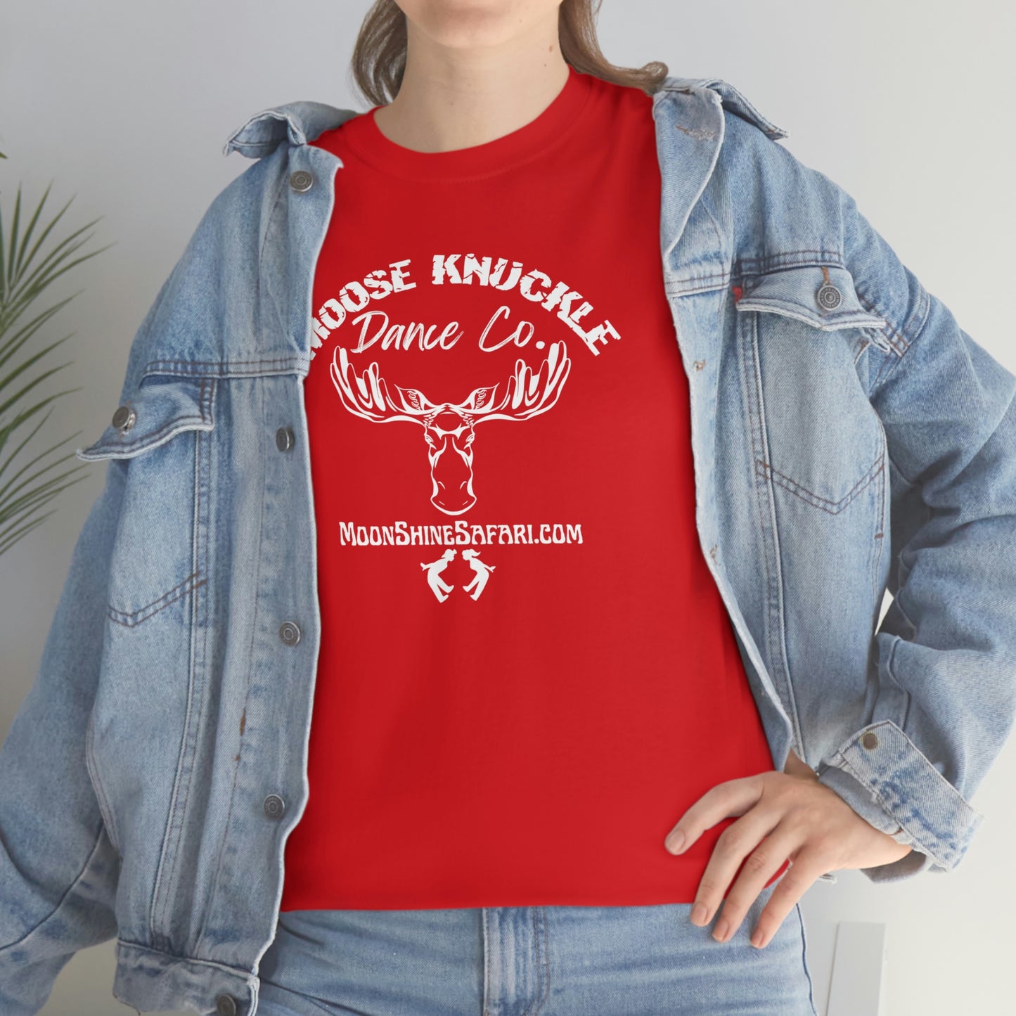 MoonShine Safari Moose Knuckle Dance Co Unisex Heavy Cotton Tee