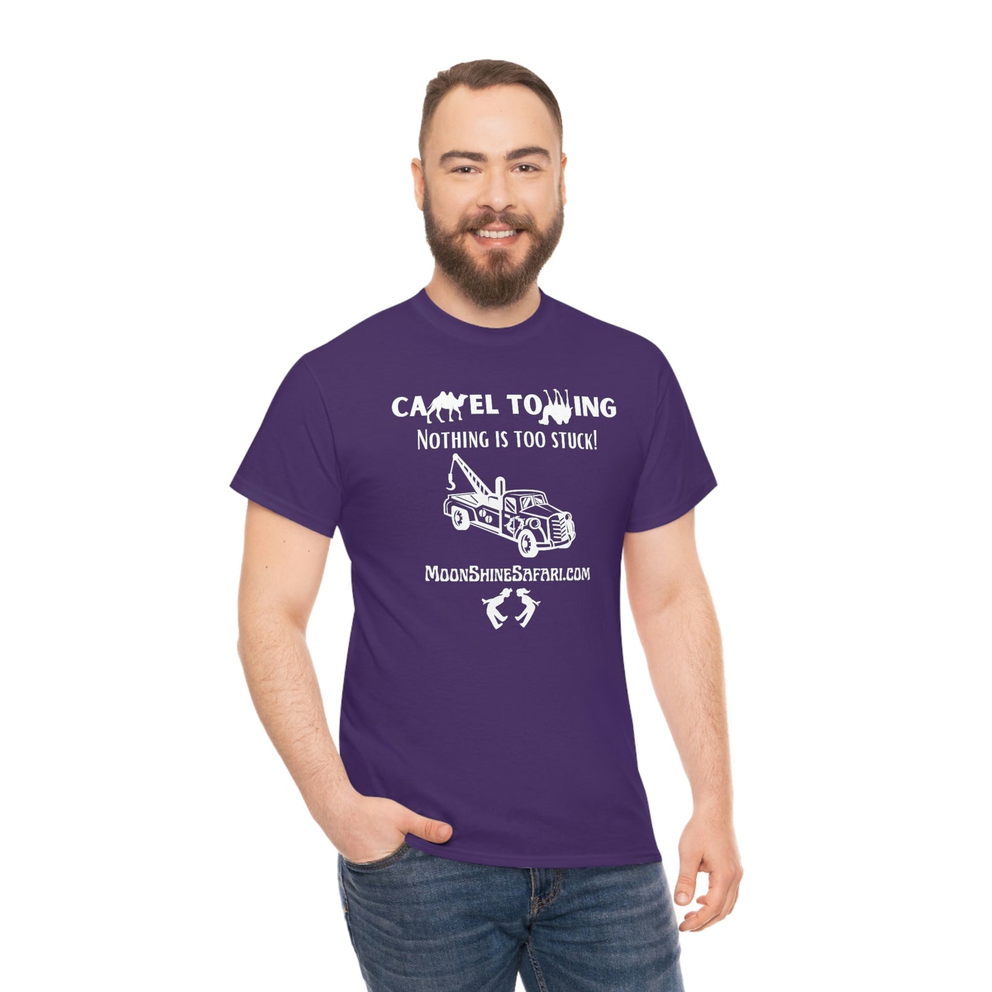 MoonShine Safari Camel Towing Unisex Heavy Cotton Tee