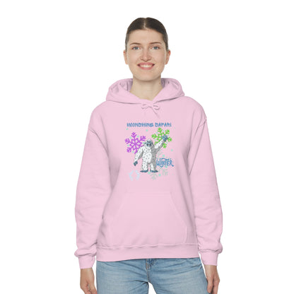 MoonShine Safari Winter Bumble Unisex Heavy Blend™ Hooded Sweatshirt