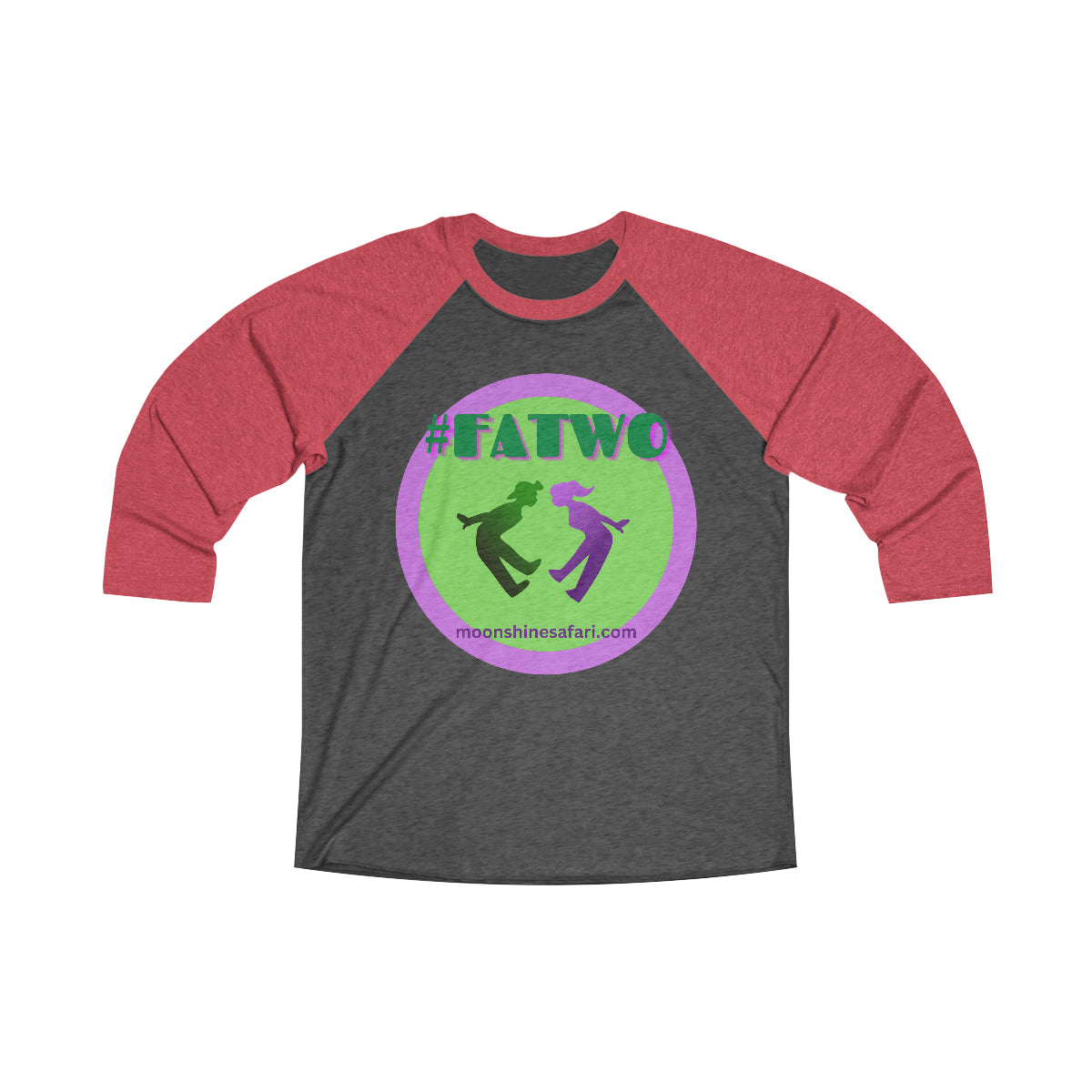 #FATWO MoonShine Safari Unisex Tri-Blend 3\4 Raglan Tee