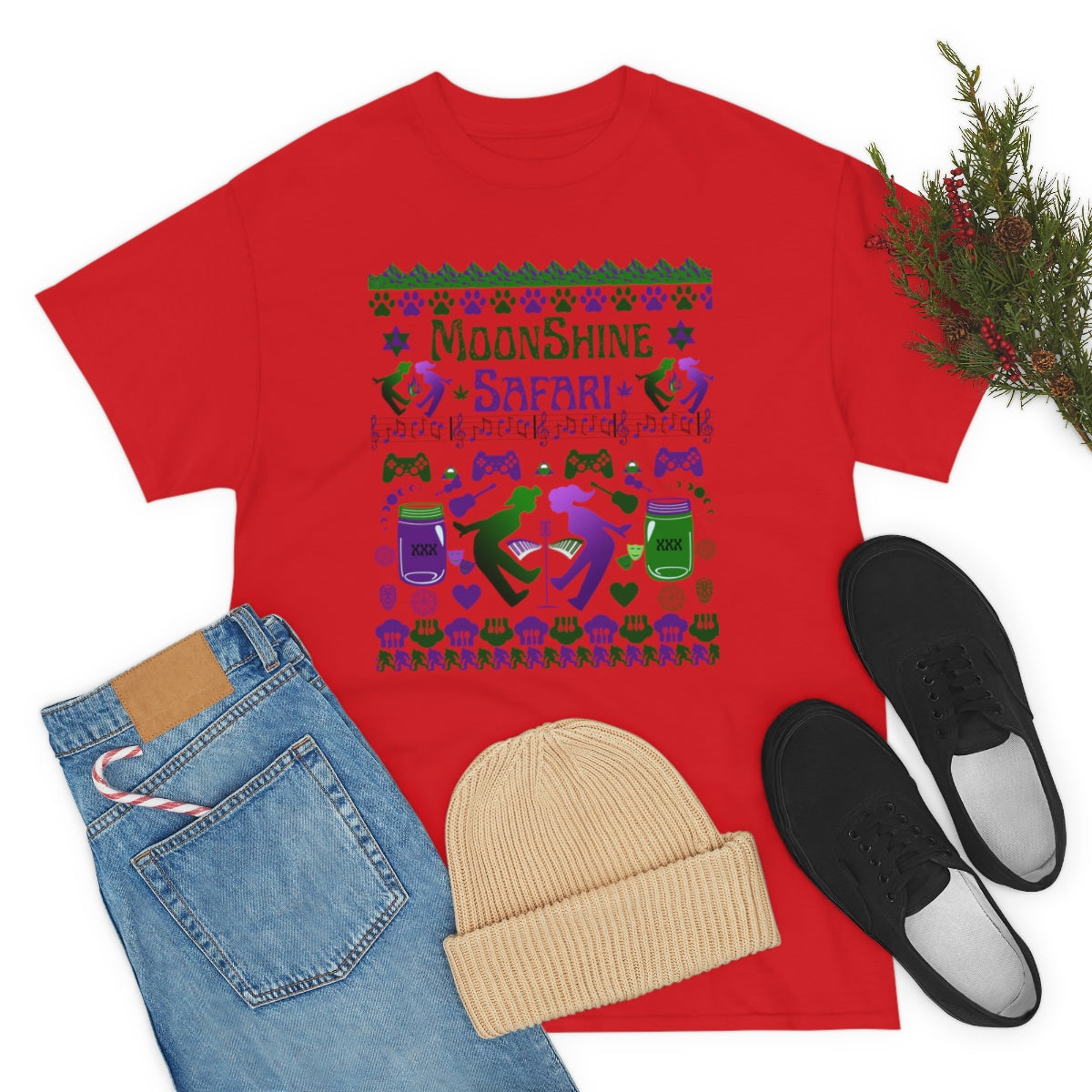 MoonShine Safari Un-Holiday Unisex Heavy Cotton Tee