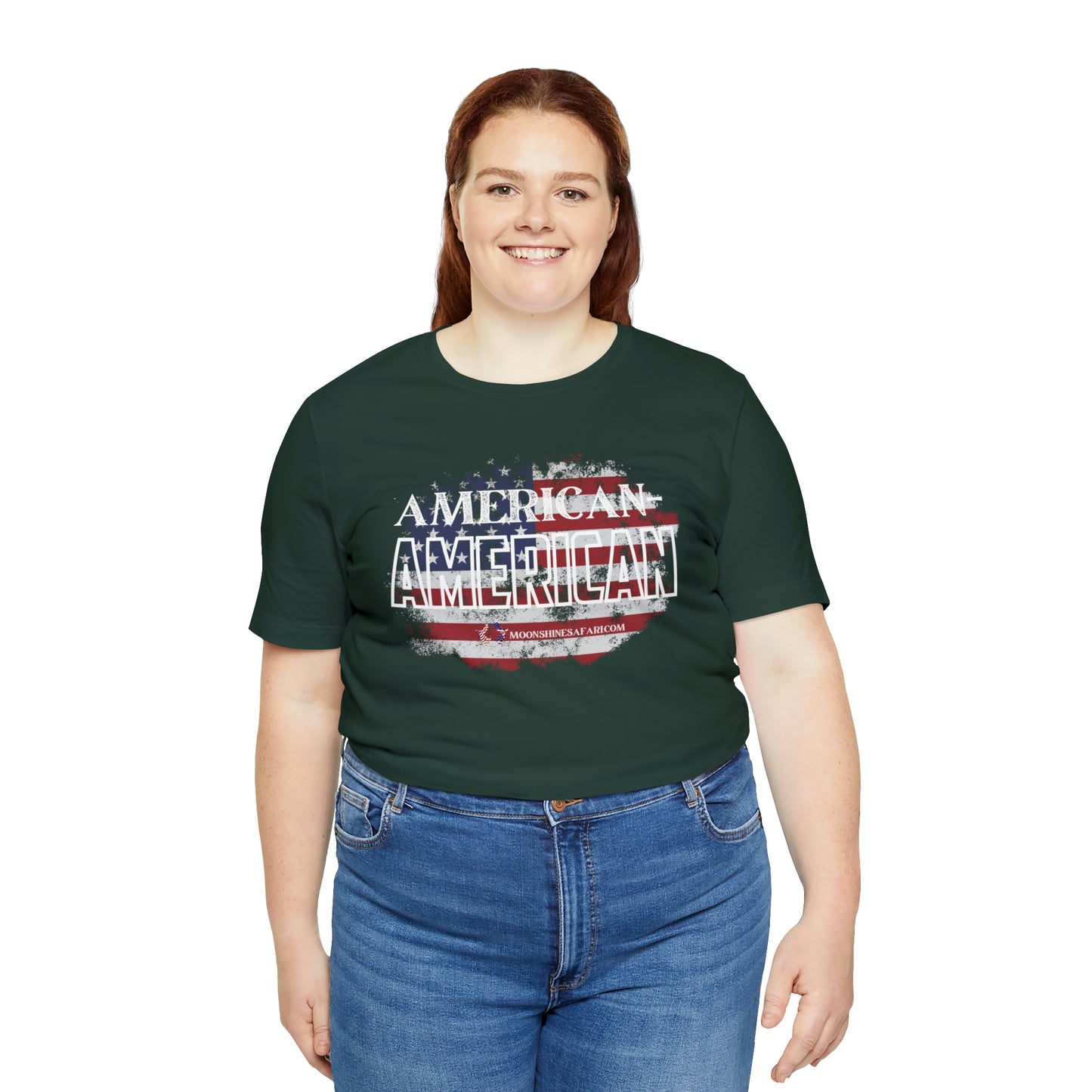 MoonShine Safari American-American Unisex Jersey Short Sleeve Tee