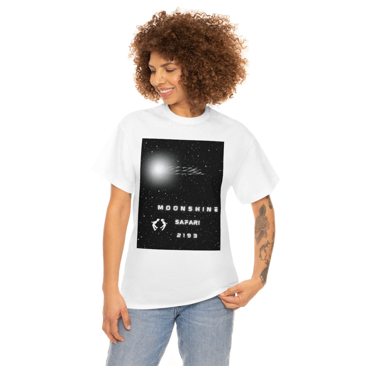 MoonShine Safari Spaceship Unisex Heavy Cotton Tee