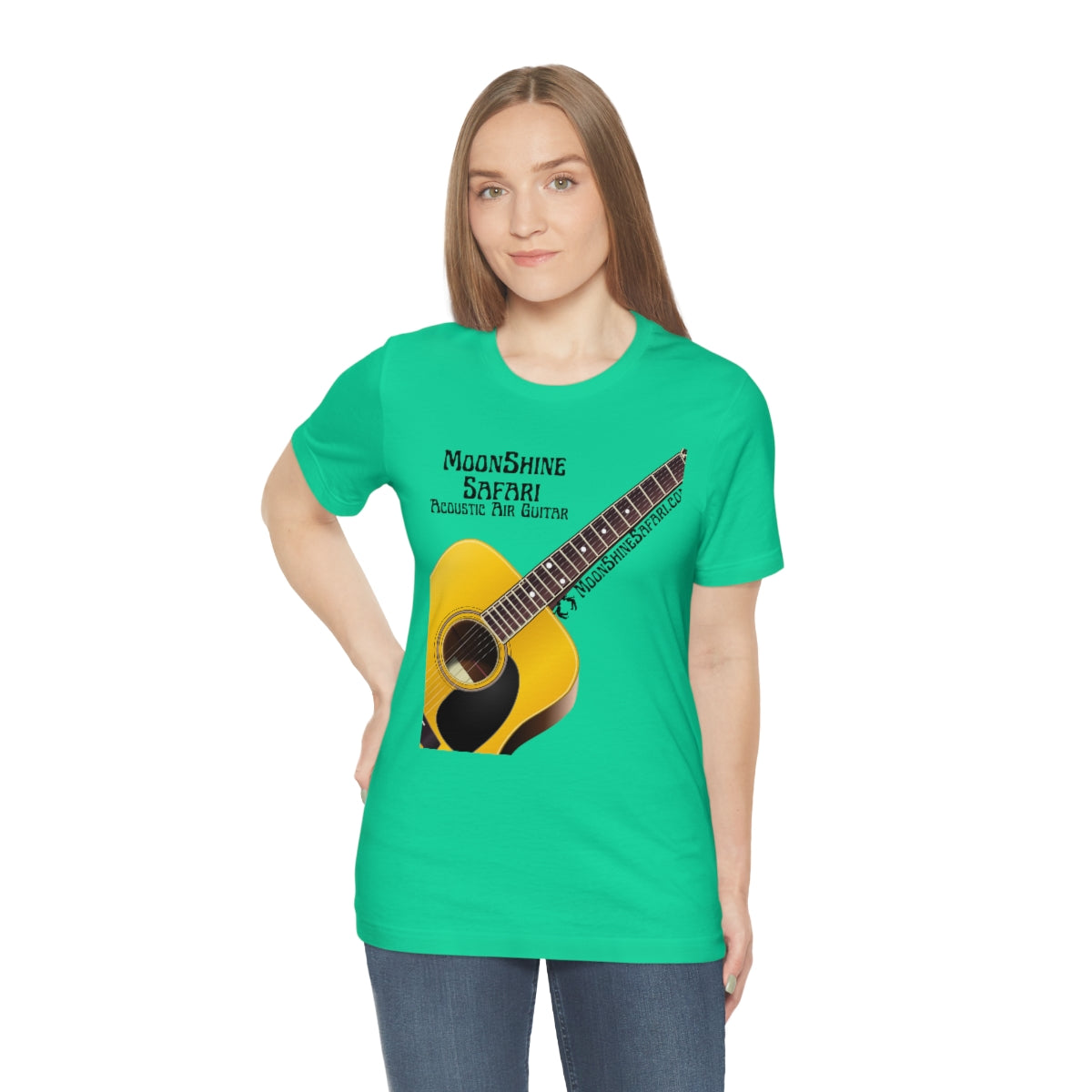 MoonShine Safari Air Acoustic Guitar Unisex Jersey Short Sleeve Tee