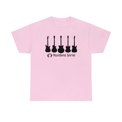 MoonShine Safari Electric Guitar Pillars Unisex Heavy Cotton Tee