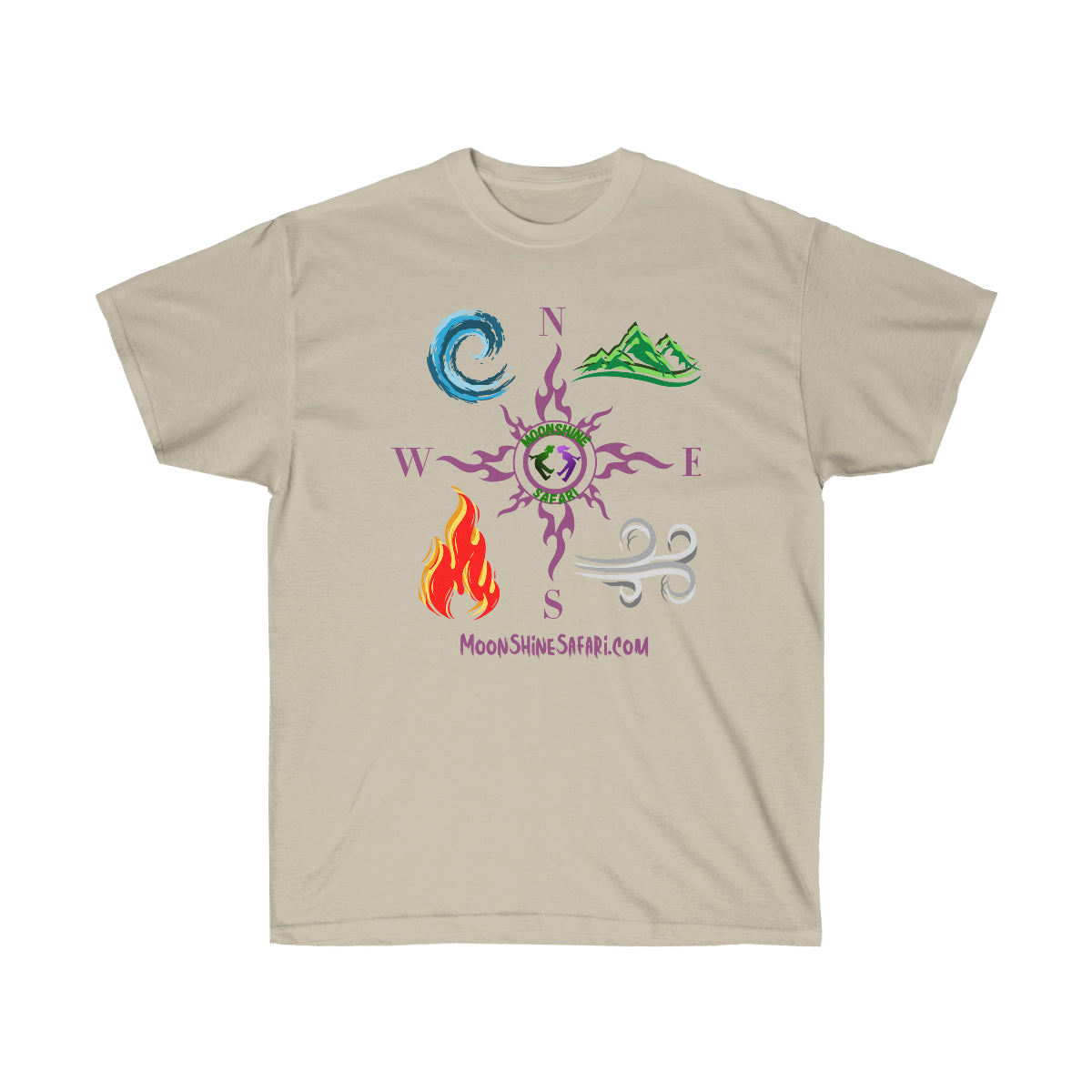 MoonShine Safari 4 Elements Unisex Ultra Cotton Tee