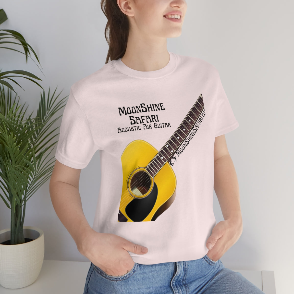 MoonShine Safari Air Acoustic Guitar Unisex Jersey Short Sleeve Tee