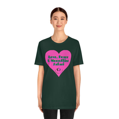 MoonShine Safari Love Peace Unisex Jersey Short Sleeve Tee