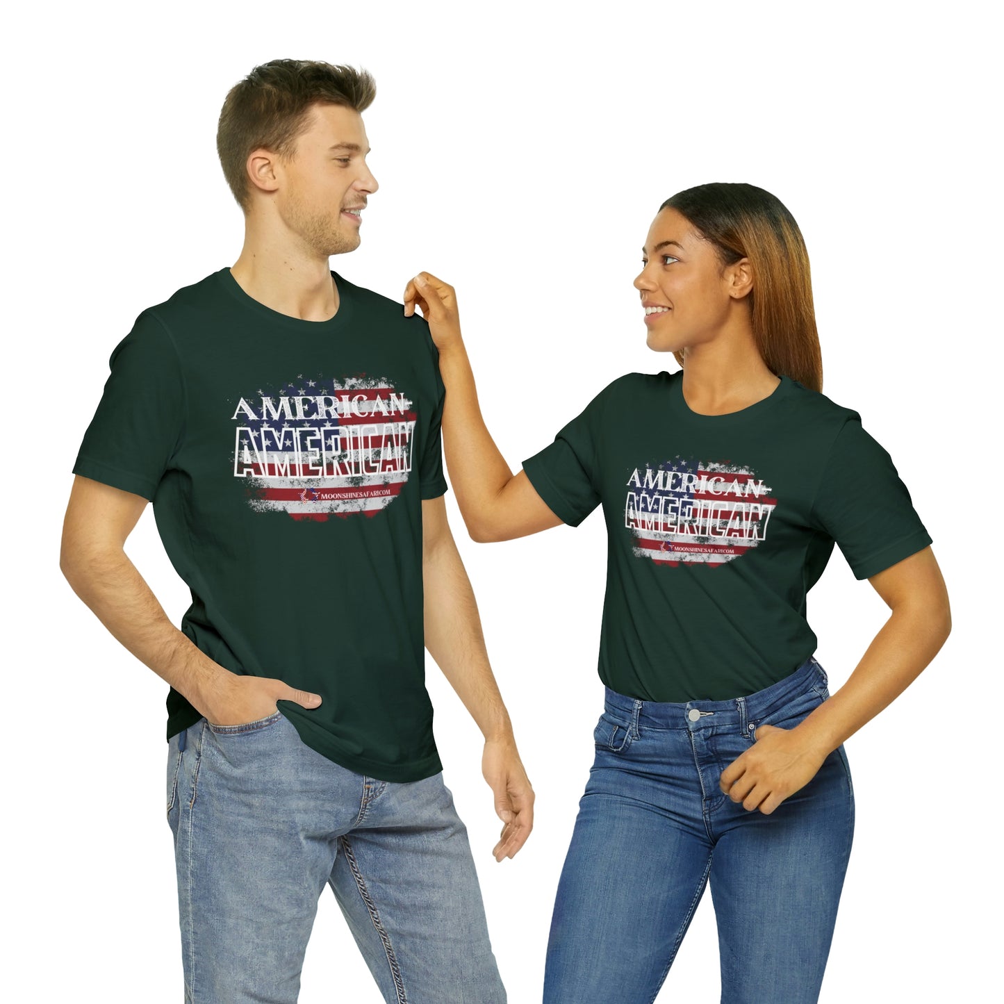 MoonShine Safari American-American Unisex Jersey Short Sleeve Tee