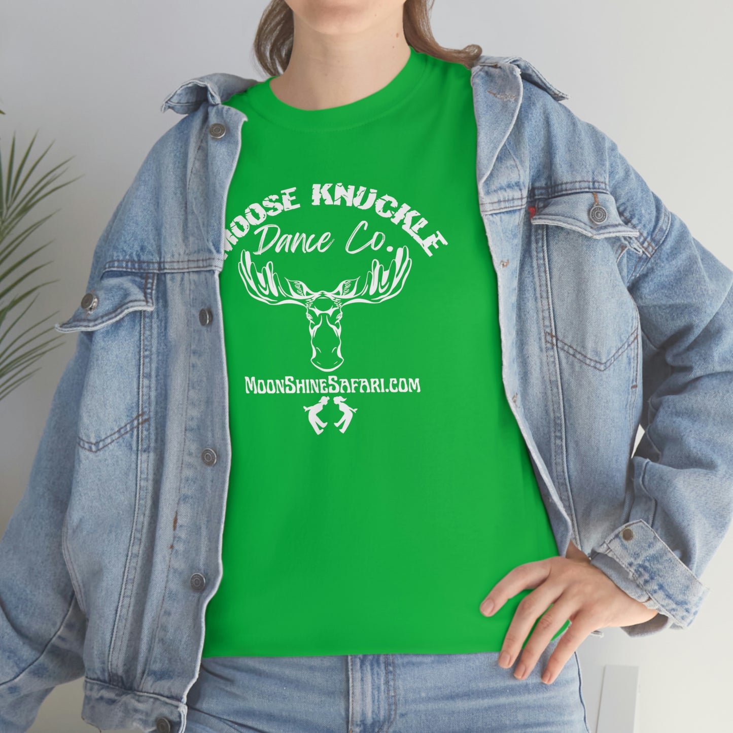 MoonShine Safari Moose Knuckle Dance Co Unisex Heavy Cotton Tee