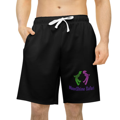 MoonShine Safari OG Athletic Long Shorts (AOP) Black