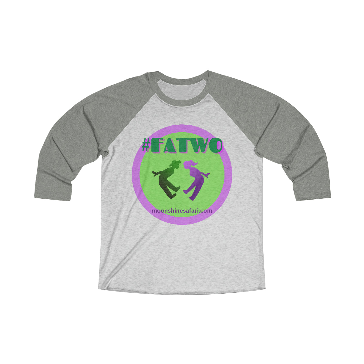 #FATWO MoonShine Safari Unisex Tri-Blend 3\4 Raglan Tee