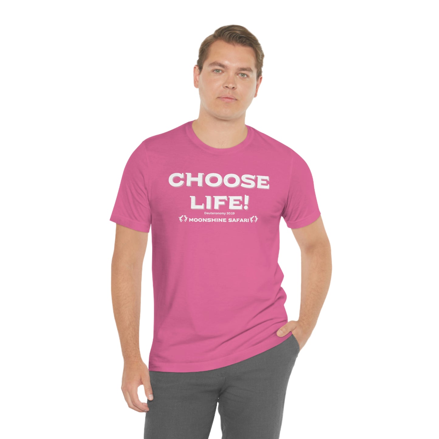 MoonShine Safari Choose Life! Unisex Jersey Short Sleeve Tee