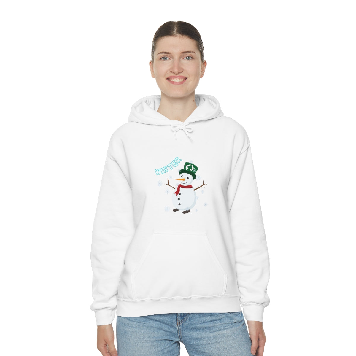 MoonShine Safari Winter Snowman Unisex Heavy Blend™ Hooded Sweatshirt