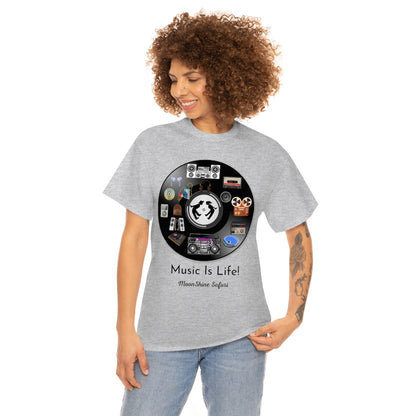 MoonShine Safari Music is Life Unisex Heavy Cotton Tee