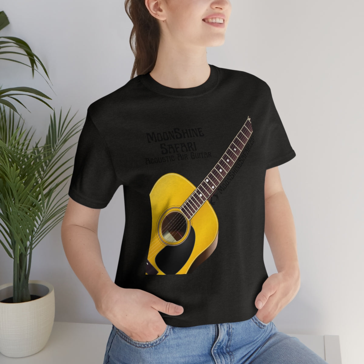 MoonShine Safari Air Acoustic Guitar Unisex Jersey Short Sleeve Tee