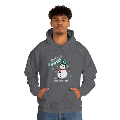 MoonShine Safari Winter Snowman Unisex Heavy Blend™ Hooded Sweatshirt