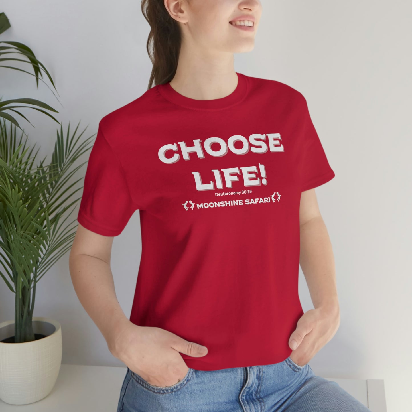 MoonShine Safari Choose Life! Unisex Jersey Short Sleeve Tee