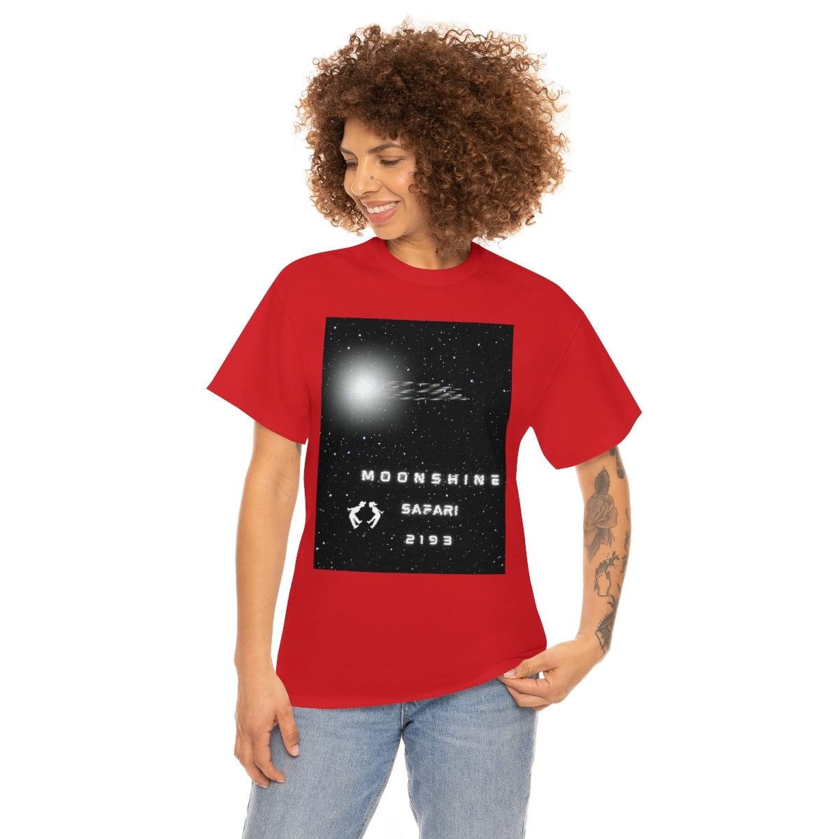 MoonShine Safari Spaceship Unisex Heavy Cotton Tee