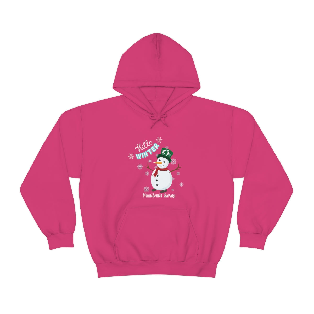 MoonShine Safari Winter Snowman Unisex Heavy Blend™ Hooded Sweatshirt