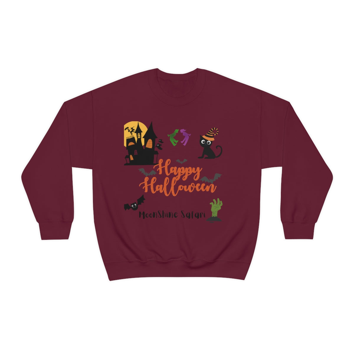 MoonShine Safari Halloween Unisex Heavy Blend™ Crewneck Sweatshirt