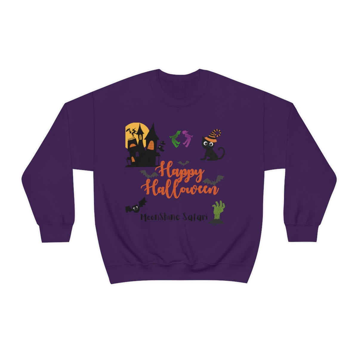 MoonShine Safari Halloween Unisex Heavy Blend™ Crewneck Sweatshirt