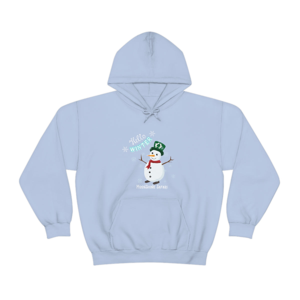 MoonShine Safari Winter Snowman Unisex Heavy Blend™ Hooded Sweatshirt