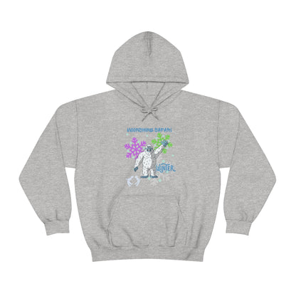 MoonShine Safari Winter Bumble Unisex Heavy Blend™ Hooded Sweatshirt