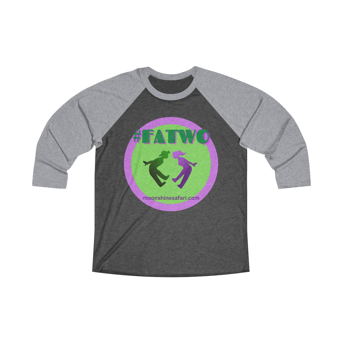 #FATWO MoonShine Safari Unisex Tri-Blend 3\4 Raglan Tee